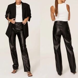 ANINE BING Roy recycled-leather straight-leg NWT